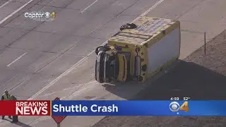 9 Injured In Shuttle Bus Rollover Near DIA