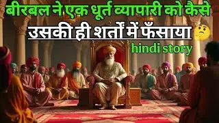 बीरबल ने एक धूर्त व्यापारी को कैसे उसकी ही शर्तों में फँसाया। akbar birbal ki kahani ｜majedar story.