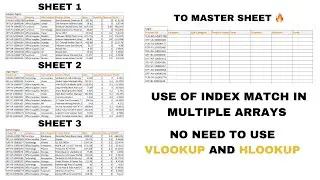 INTRODUCTION TO INDEX FUNCTION AND USE OF INDEX WITH MATCH, INDEX+MATCH WITH MULTIPLE ARRAY
