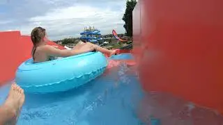 Big Splash Waterpark Eddy's Eagle Run Tube Slide POV,  Vancouver, BC