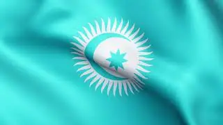 Turkic Council Organization Flag Animation | 4k | Flags of the World