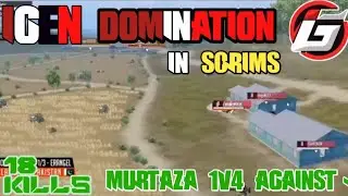 IGen 18 Kills Chicken Dinner In Scrims | Murtaza 1v4 R3G | Khan YT