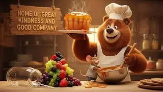 A bear who loved to bake honey bread. #story 