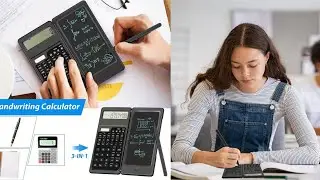 Solar science calculator, 10 digit large screen, notepad math calculator