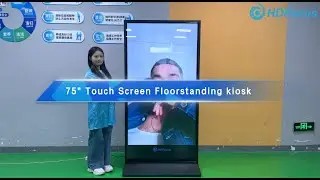 75-inch Industrial-Grade Kiosk: 4K Touch, 24/7 & Complete Cloud CMS#HDFocus #touchscreenkiosk