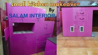 Modular Kitchen Makeover || Small Kitchen Desing || Salam Interior