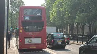 Here is the 205 bus in Baker Street Saturday 18 May 2024