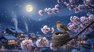 Soothing Winter Music + Birdsong 🌿 Beautiful Relaxing Music for Calming the Soul with Gentle Tunes🌿