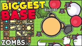BRAND NEW IO GAME ⭐ THE BIGGEST AND BEST DEFENSE AGAINST ZOMBIES | Zombs.io (like MooMoo.io)