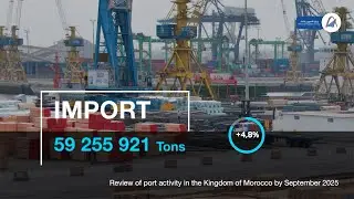 Here&rsquo;s a statistical overview of Moroccan port performance as of September 2025