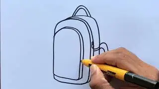 How to Draw a School Bag Step by Step