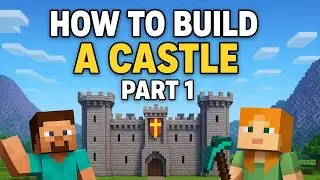 How to make  a Castle in Minecraft | Step by Step Tutorial (Part 1) 🏰#minecraft