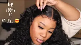 The Best Texture For Summer 👀 | No Plucking Needed | Jerry Curly Lace Frontal Wig | KlaiyiHair