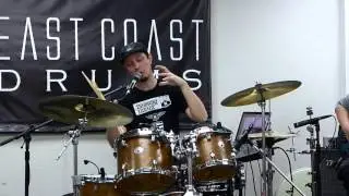 Adam Deitch drum clinic at East Coast Drums - part 8