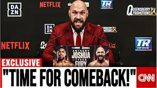 BREAKING NEWS: Tyson Fury Comes Out of Retirement and Confirms Mega Fight With Joshua!!