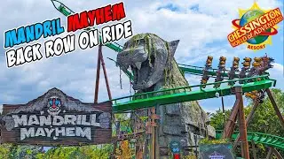 Mandrill Mayhem Back Row On Ride World of Jumanji  (May 2023) [4K]