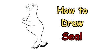 How to Draw a Seal 🦭  Step by Step Easy Drawing