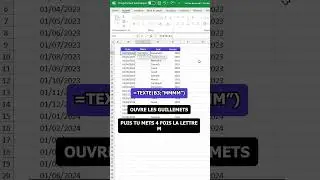 Extraire les mois d'une date facilement sur Excel !