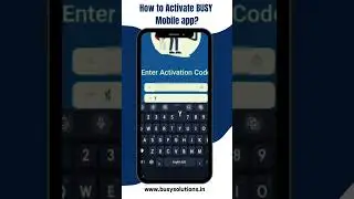 How to Activate Busy Mobile App | Busy Mobile App | kg software & services  #busyaccountingsoftware