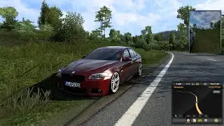 ETS2 1.40 Mods |Car Mod| - Drive into a City with BMW 5 F10 M-Sport Mod