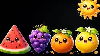 Sensory - Rainbow Dance Party! - Fun Video with colourful animation and music!🍉