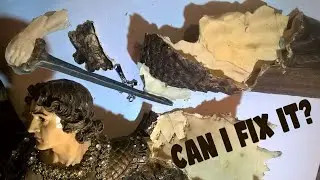 How to Repair Broken Sculpture with Epoxy putty | Реставрация скульптуры