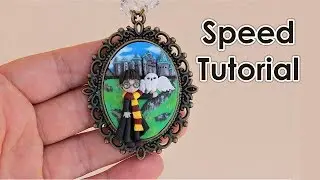 Speed Tutorial Harry Potter and Edvige with polimer clay / Tutorial in pasta polimerica (fimo)