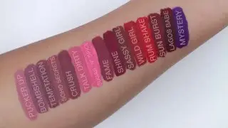 OPV Liquid Matte Lipsticks SWATCHES