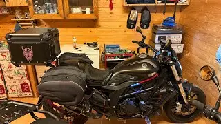 Benelli 502c baule posteriore e borse laterali