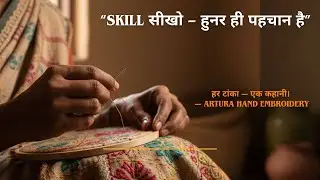 🧵 Hand Embroidery Art | Traditional Indian Embroidery | Beautiful Hand Embroidery|Calm & Satisfying