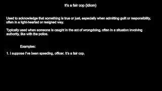 It&rsquo;s a Fair Cop Explained: Meaning, Examples & Everyday Usage