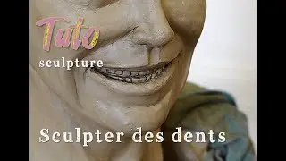 Sculpter les dents sur votre buste en argile