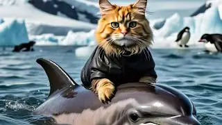 ||Cat and dolphin friendship||🐈🐬#viralvideo#cats#friendship#viral