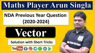 NDA Vector Maths PYQ (2020&ndash;2024) | Must Watch for NDA Aspirants #nda #ndaexam #nda2026  #ndamaths