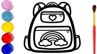 How To Draw School Bag 🎒🎒| School Bag | School Bag Drawing | How To Draw | Easy Drawing...😊😊