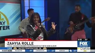 Zahyia Rolle performs on Good Day Rochester