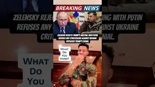 Zelensky rejects Trump meeting with Putin #ukraine #russiaukrainewar #russia #israel #ibrahimtraor&eacute;