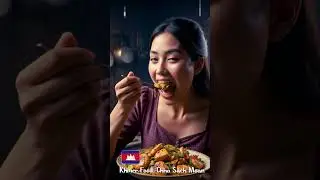 Chha Sach Moan/ឆាសាច់មាន់ |Eat With Julie