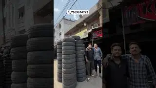 Cheapest car tyres wholesale market in Bhopal #youtubeshorts #tyre#tyreswholesale#cartyres