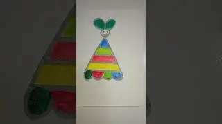 🌈 Red-yellow-blue cone &ndash; bright background