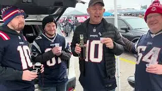 Uncorking Michters barrel strength rye before the Patriots playoff game at Gillette Stadium ￼