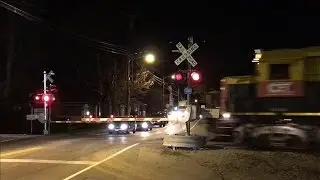Cincinnati East Terminal Railway At Night!  Train Kept A Rollin!  Frontier Rail! CCET