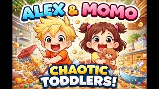 Two Chaotic Toddlers vs the Morning Routine 😭 | Alex & Momo