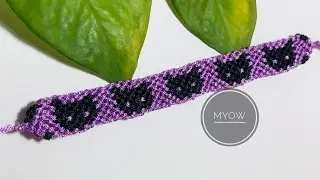 FRIENDSHIP BRACELET- BLACK CAT BRACELET- MYOW 446