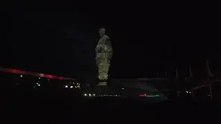 Statue of Unity Laser Show.