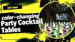 Illuminate Your Party: LED Party Cocktail Tables for Vibrant Celebrations!