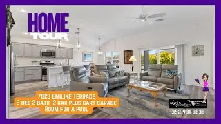 TURNKEY home Emiline Terrace 3 Bed 2 Bath 2 Car +in Cart Garage The Villages Florida #thevillages