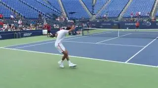 Del Potro & Goffin Practice Session (US Open 08.25.16 - 1 of 2)