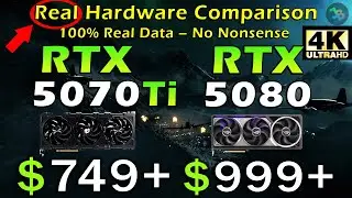 RTX 5070 Ti vs RTX 5080 | 4K | REAL Test in 11 Games | Rasterization, Ray Tracing, DLSS 4 MFG