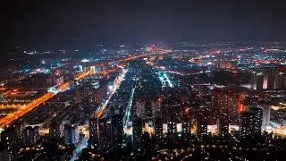 Solar-powered Aviation Obstruction Lights On the Roof of High-rise Building #solar #aviation